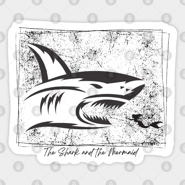 The Shark and the Mermaid Tee! Sticker by SocietyTwentyThree